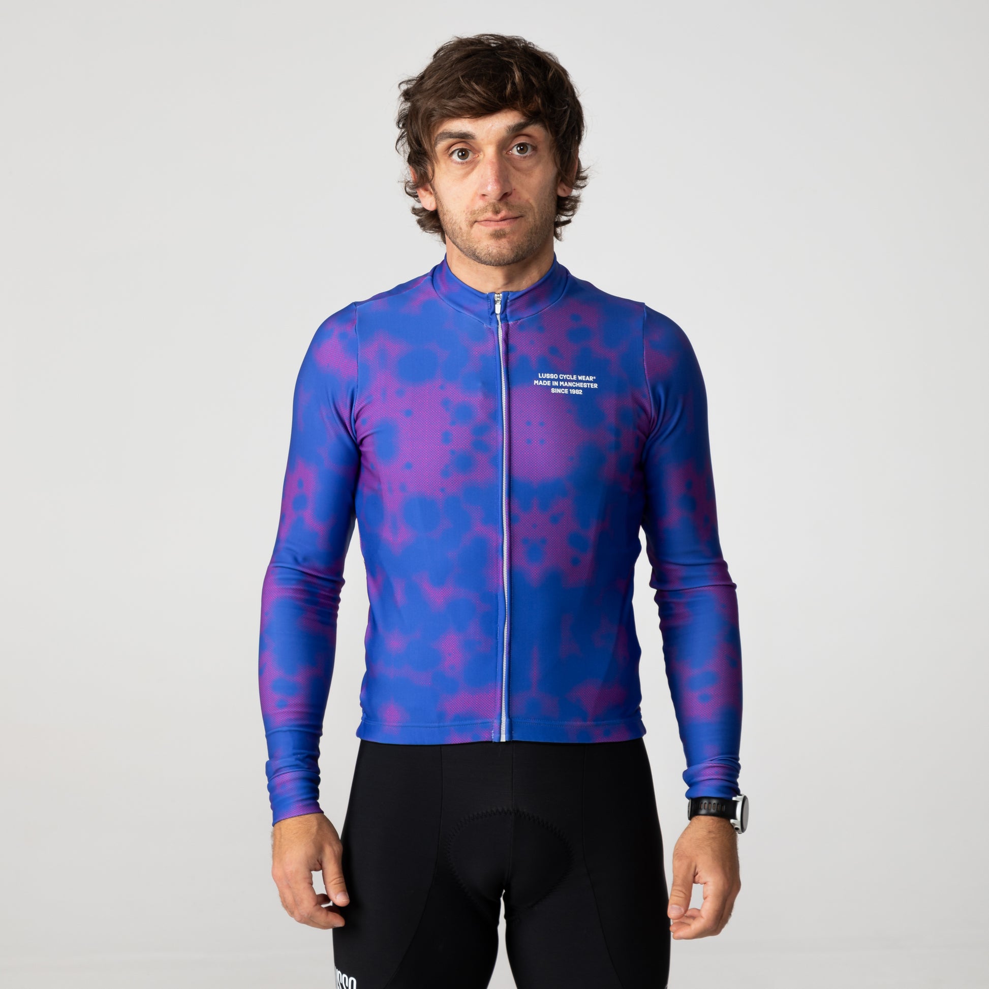 Perform Long Sleeve Thermal Jersey - Nebula - Lusso Cycle Wear