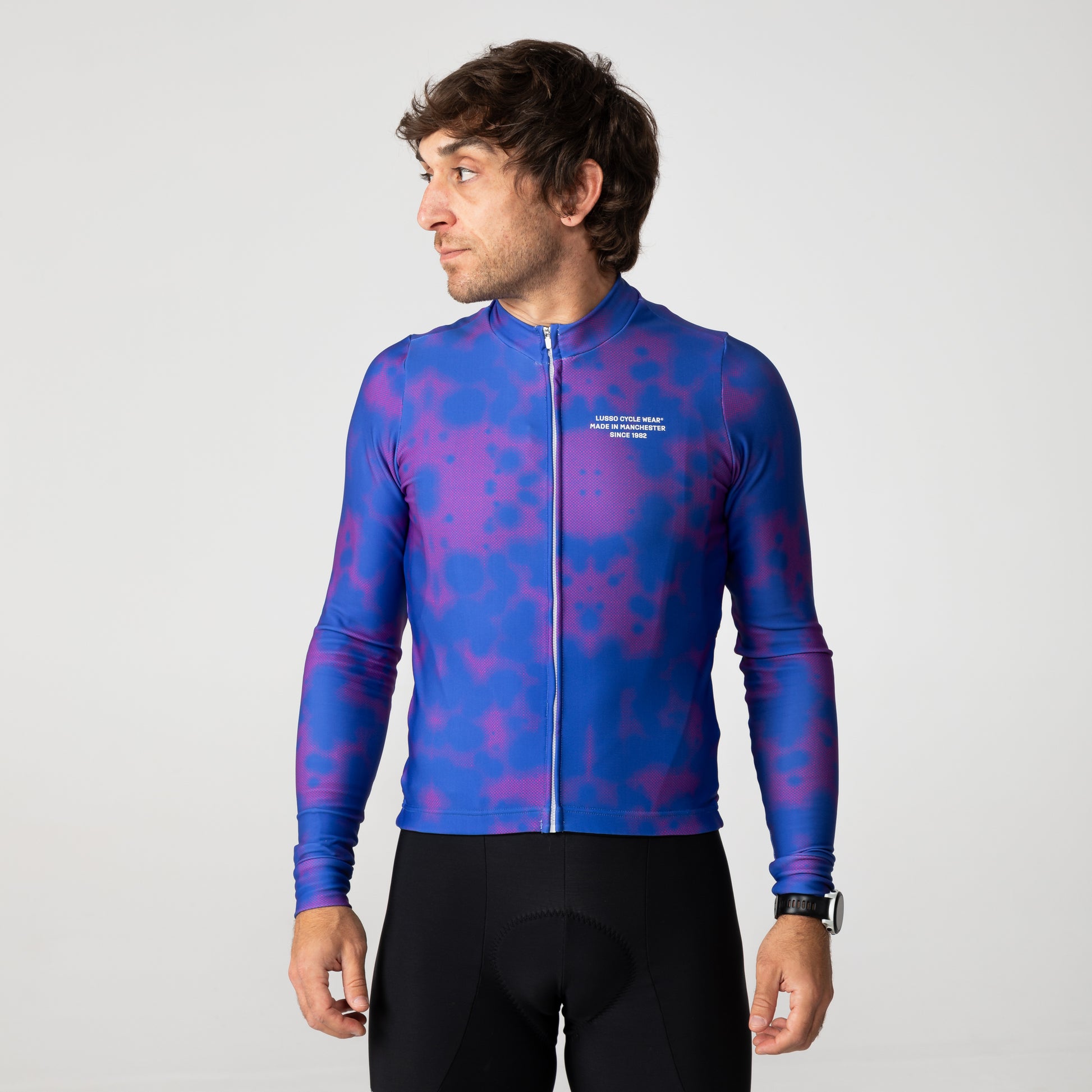 Perform Long Sleeve Thermal Jersey - Nebula - Lusso Cycle Wear