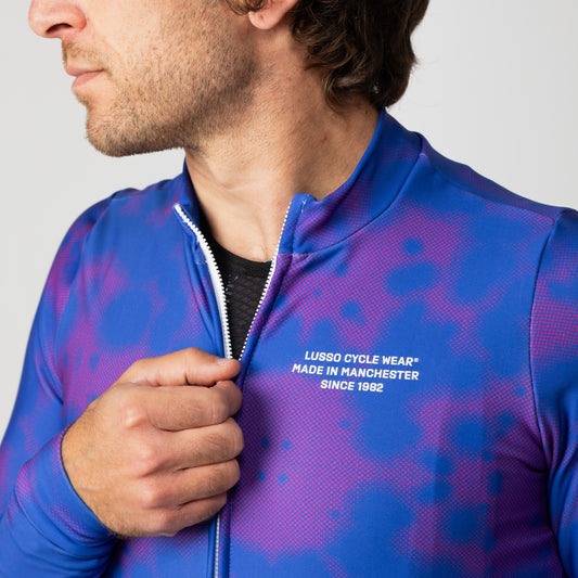 Perform Long Sleeve Thermal Jersey - Nebula - Lusso Cycle Wear