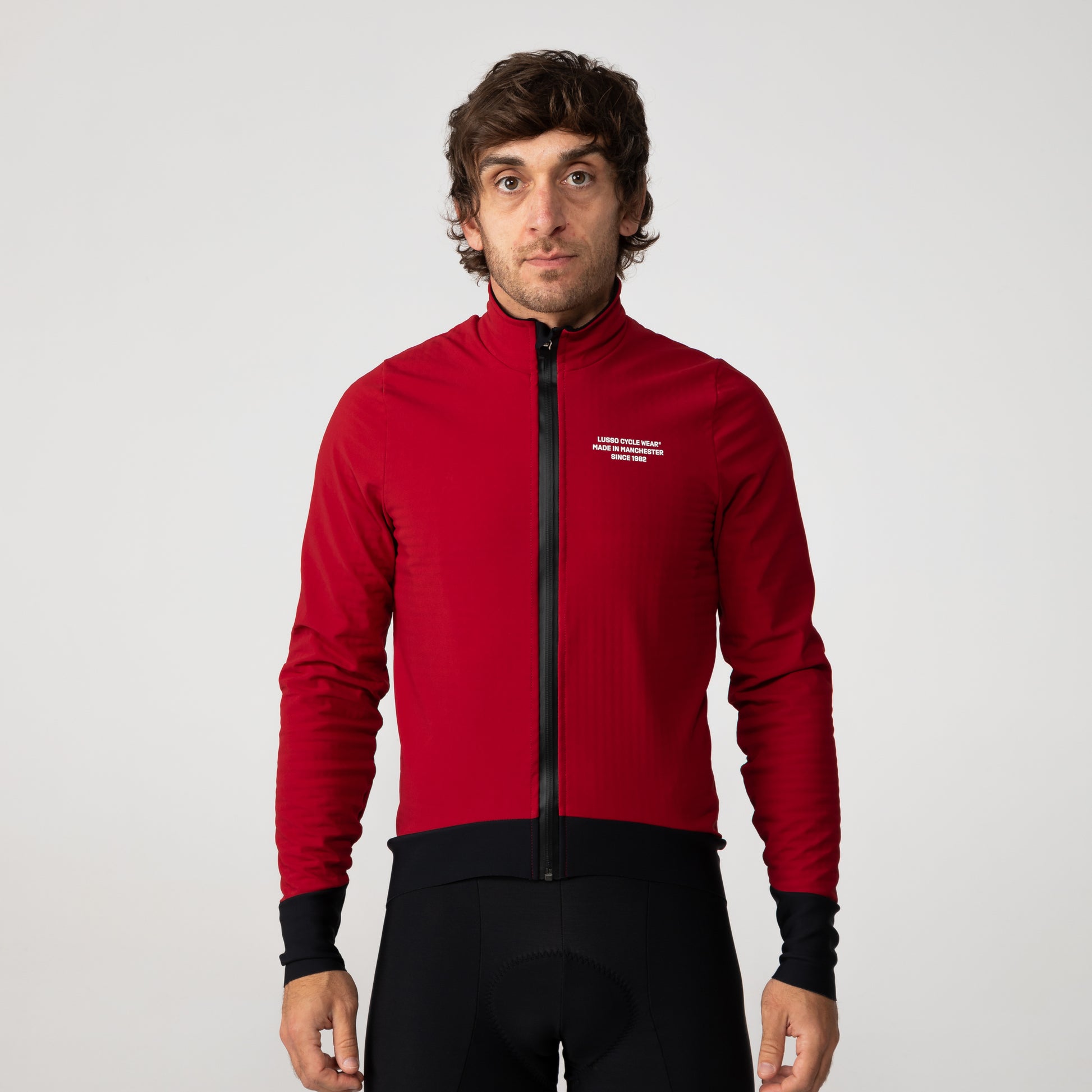 Paragon Deep Winter Jacket 2.0 - Crimson - Lusso Cycle Wear