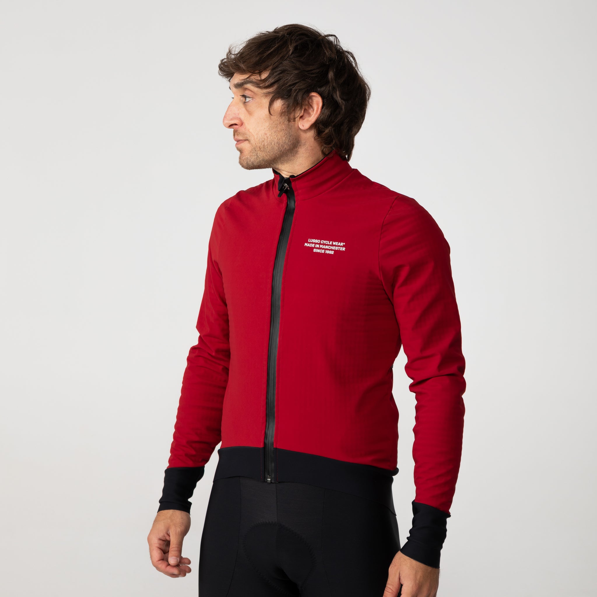 Paragon Deep Winter Jacket 2.0 - Crimson - Lusso Cycle Wear