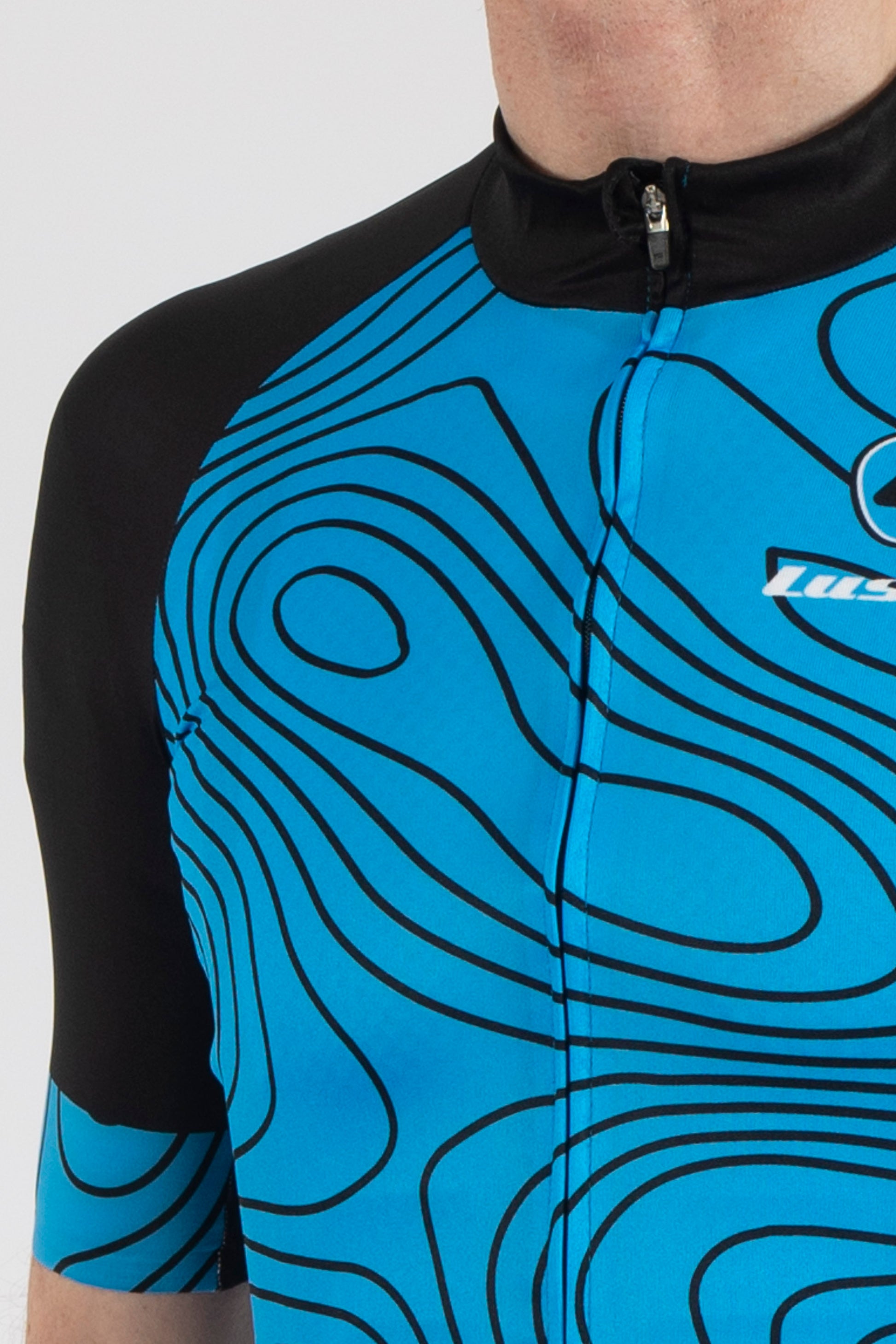 Terrain Blue Short Sleeve Jersey - Lusso Cycle Wear