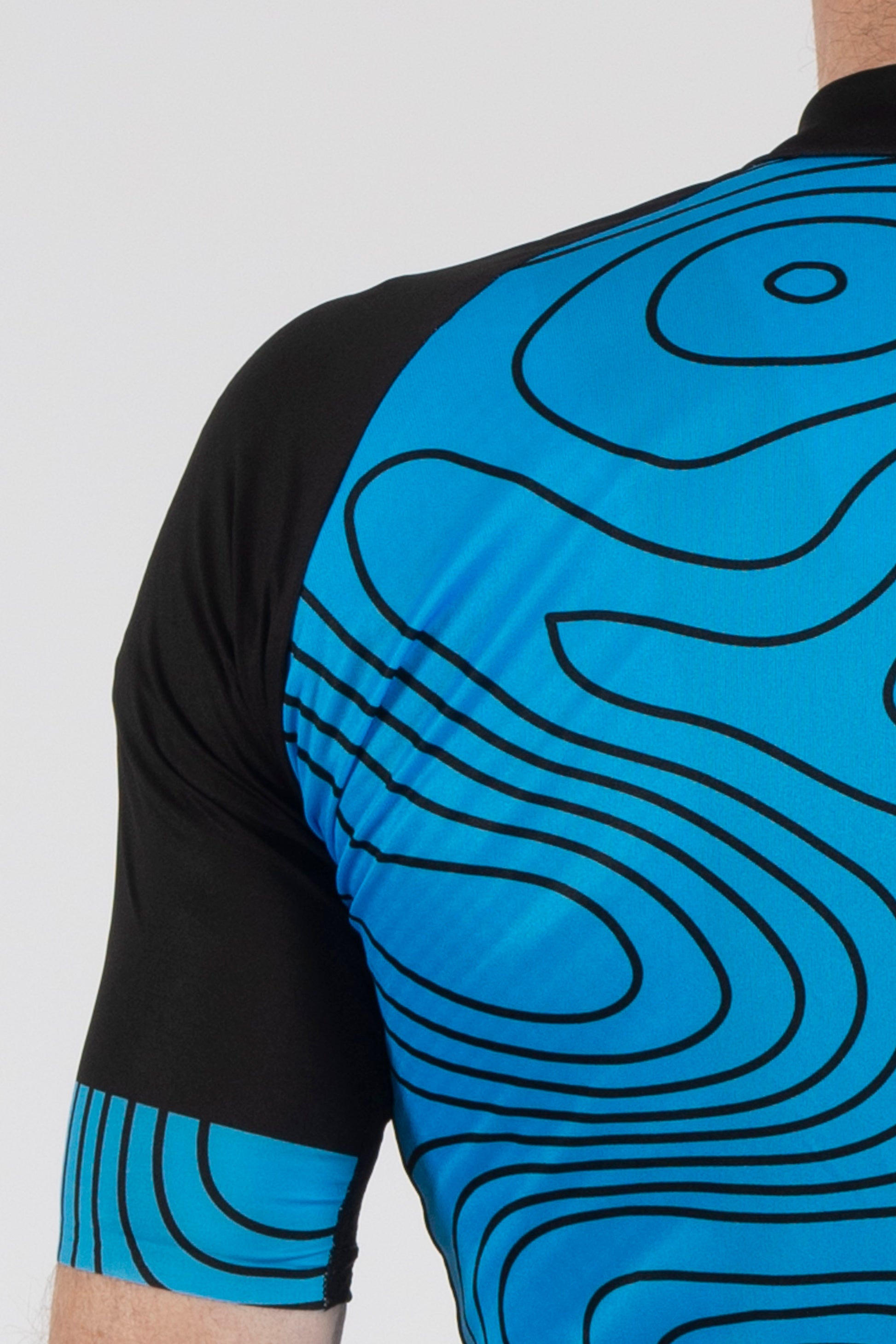 Terrain Blue Short Sleeve Jersey - Lusso Cycle Wear