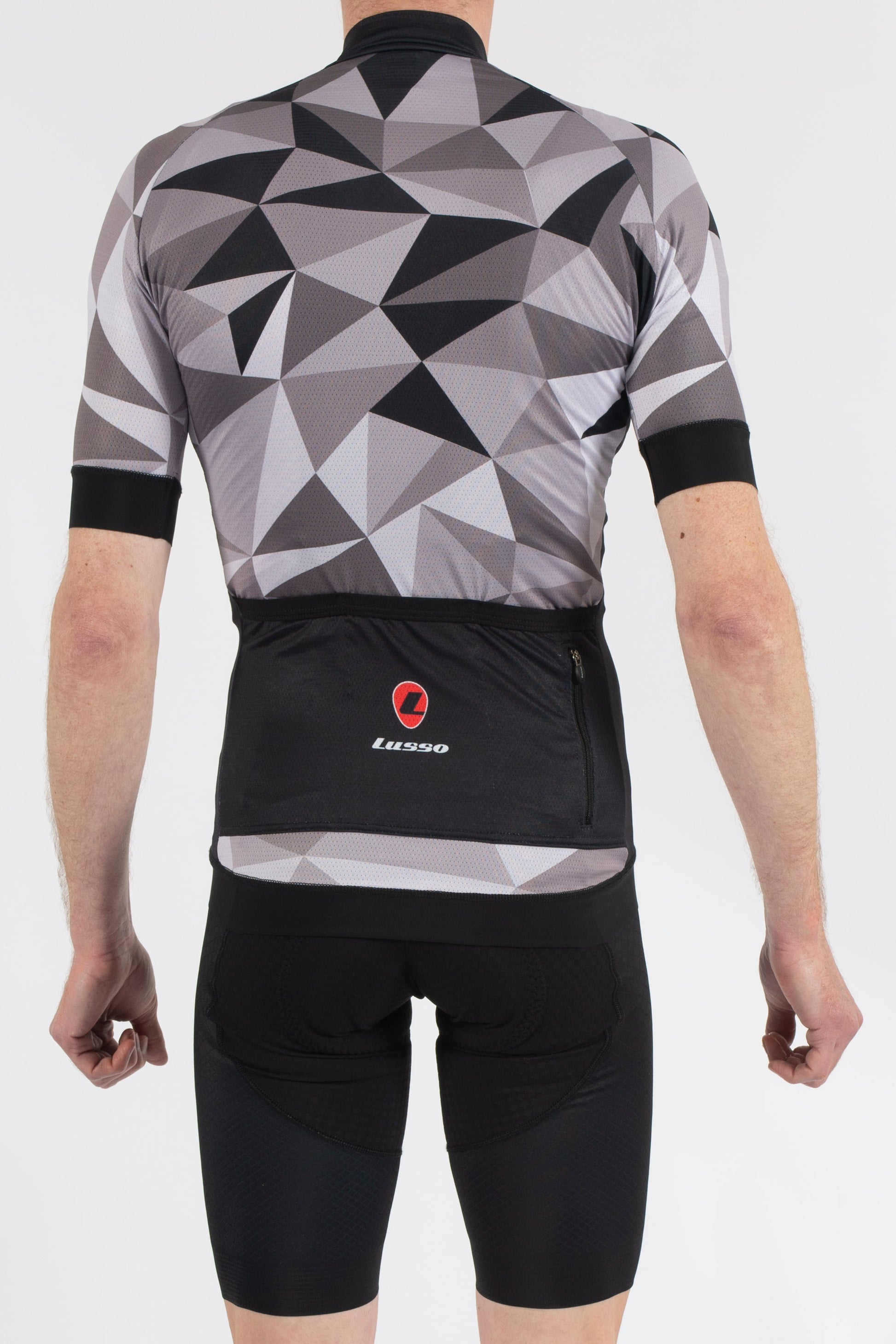 Shattered Grey Short Sleeve Jersey - Lusso Cycle Wear