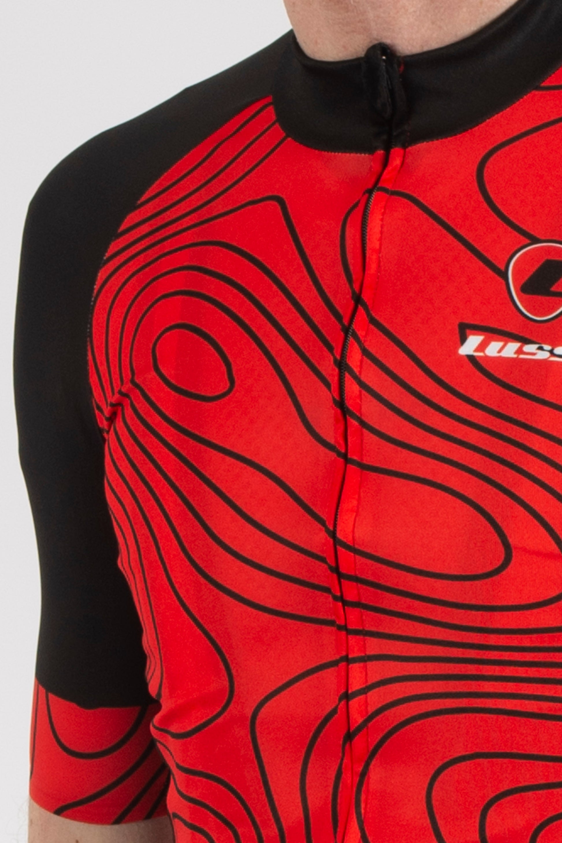 Terrain Red Short Sleeve Jersey - Lusso Cycle Wear