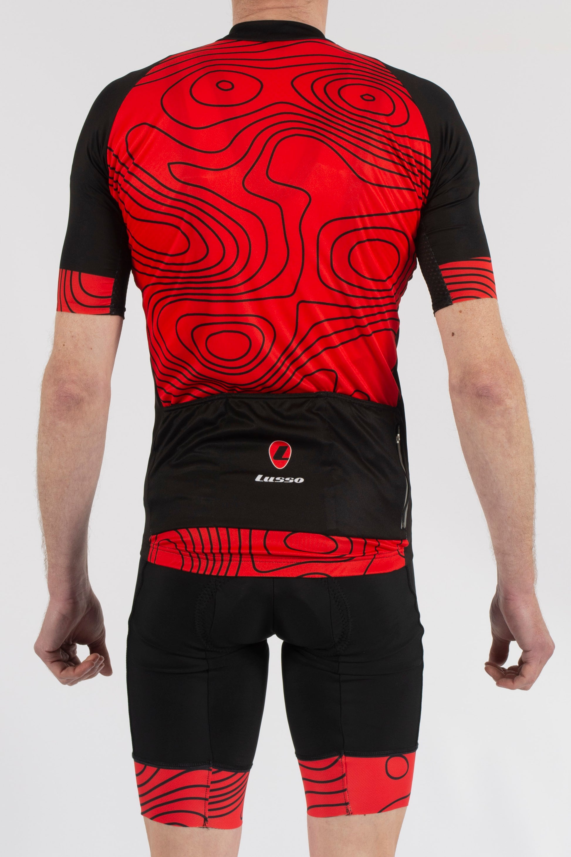 Terrain Red Short Sleeve Jersey - Lusso Cycle Wear