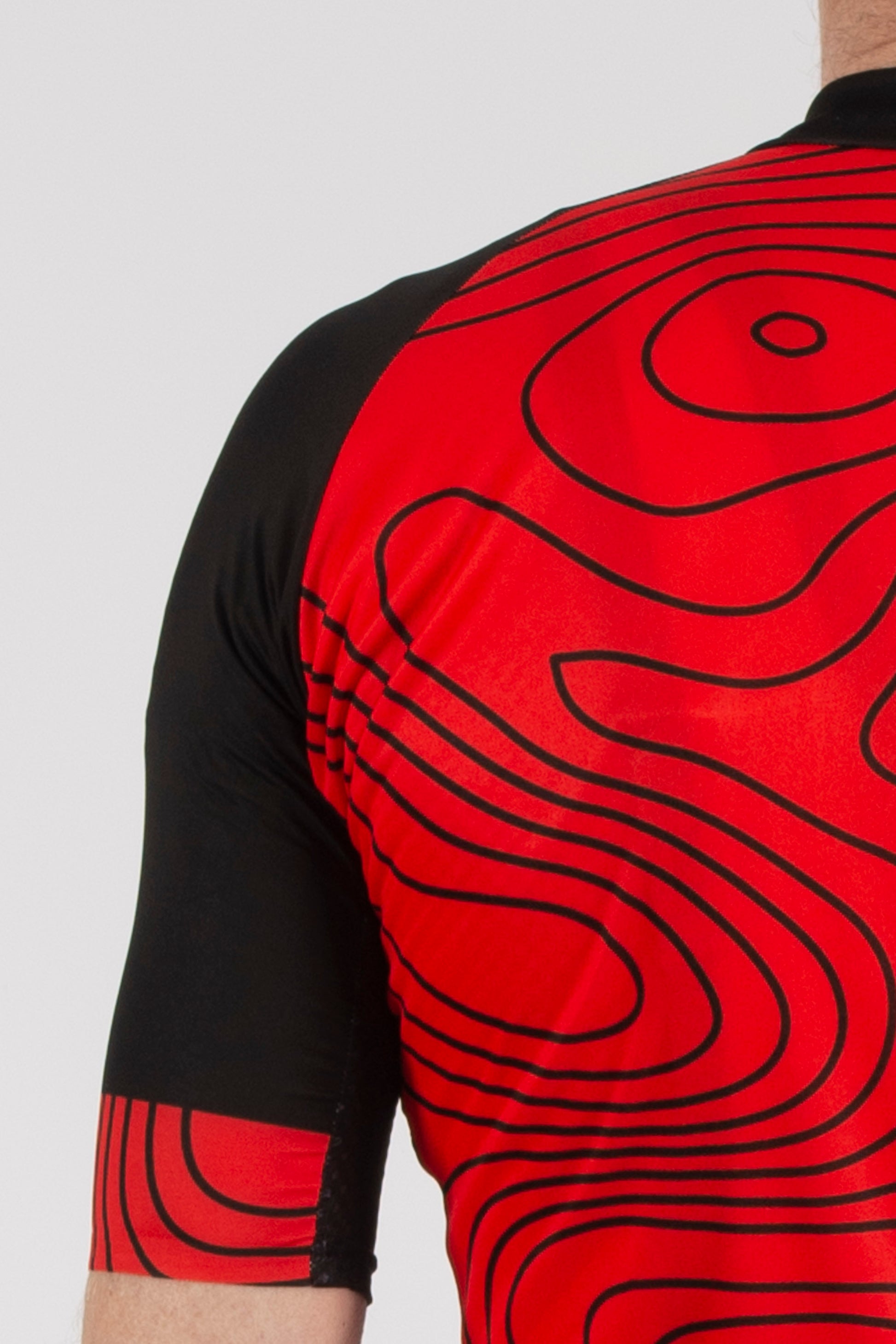 Terrain Red Short Sleeve Jersey - Lusso Cycle Wear