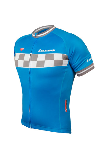Evolve S/S Jersey Blue - Lusso Cycle Wear